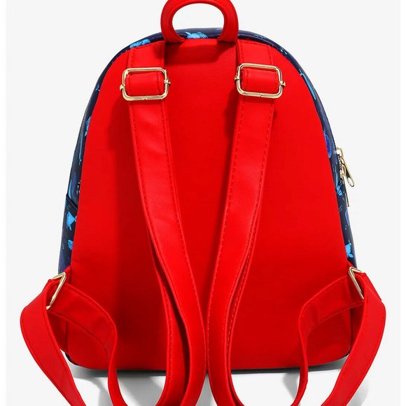 Loungefly Disney Pinocchio Mini Backpack Figaro Bag With Whale Pattern - Picture 3 of 3